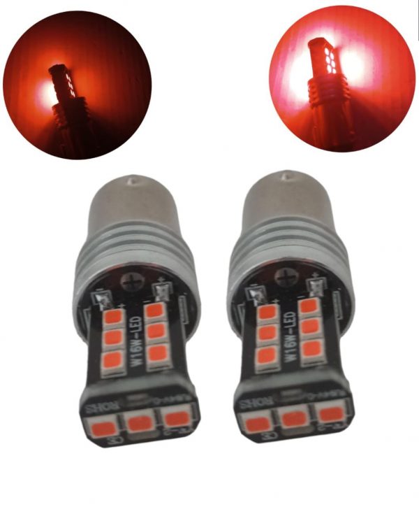 Foco 15 Leds Dos Polos Color: Rojo 0111