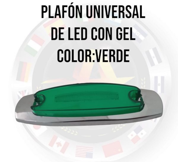 Plafón Tipo Peterbilt Con Luz Led Y Plasma Color:verde - Image 2
