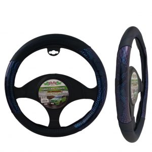 Funda De Volante Deportiva Morado Esferada/negro