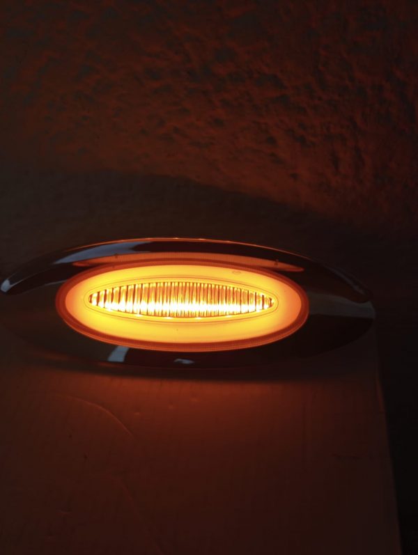 Plafón Ovalado De 14 Leds Y Plasma Con Bicel Cromado - Image 6