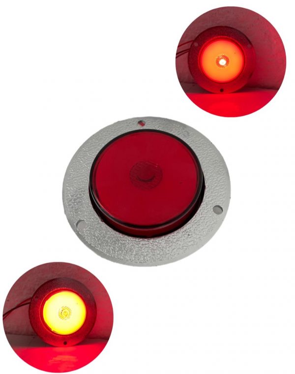 Plafón De Led Para Camiónes Rojo Y Cromo - Image 7