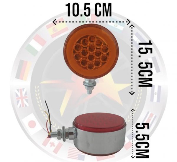 Plafón Visor Direccional Led/glo Doble Cara Ambar/Rojo - Image 3