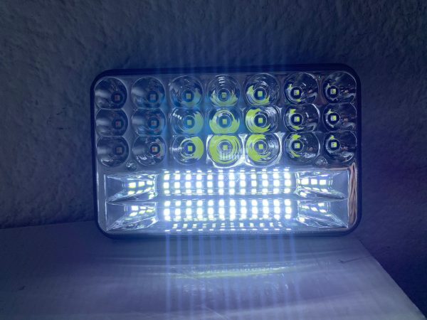 Faro De 45 Leds Blanco Alta Y Baja Con Estrobo Rojo-azul - Image 6