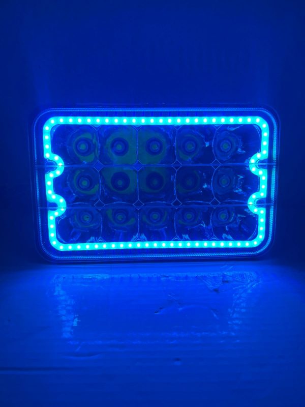 Faro Unidad De 15 Leds Luz Alta,baja Y Cuartos Turquesa - Image 5
