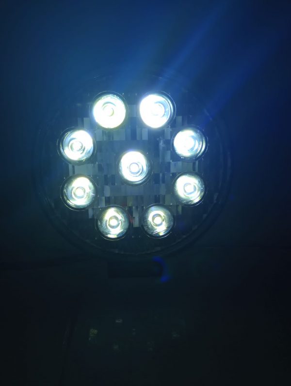 Faro Redondo De 9 Leds Alta Intensidad Con Estrobo 12-80v - Image 5