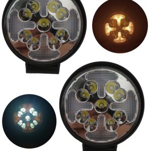 Faro Redondo De 15 Leds 10-30v 39w Blanco / Ambar