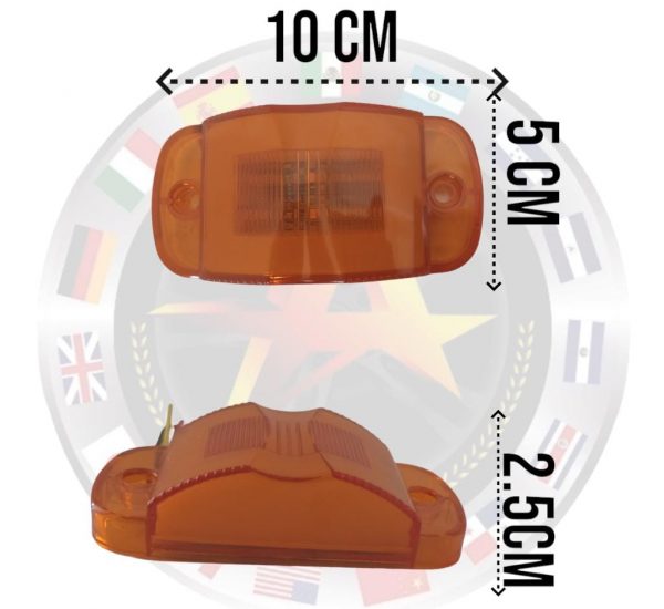 Plafón De Carrito Led/glo 12-24v Cuartos Y Estrobo Ambar - Image 3