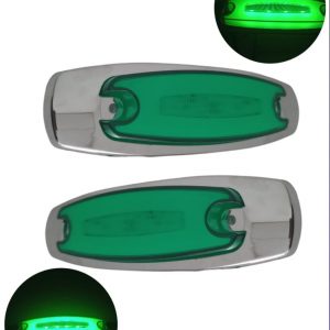 Plafón Tipo Peterbilt Con Luz Led Y Plasma Color:verde