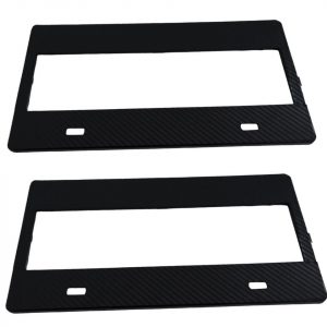 Porta Placa Fibra De Carbon Para Cubrir Identidad