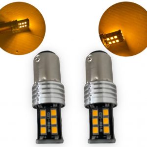 Foco 15 Leds Dos Polos Color: Ambar 0112