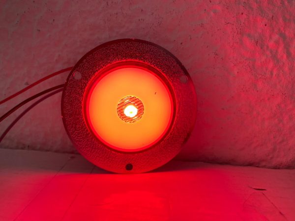 Plafón De Led Para Camiónes Rojo Y Cromo - Image 6