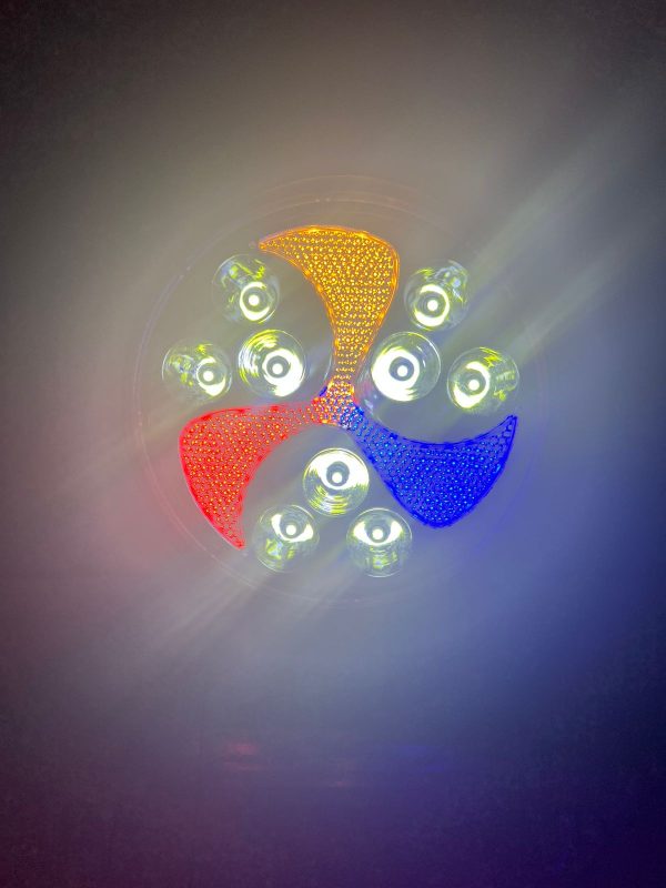 Faro Redondo Con 9 Leds Rgb 4 Funciones - Image 9