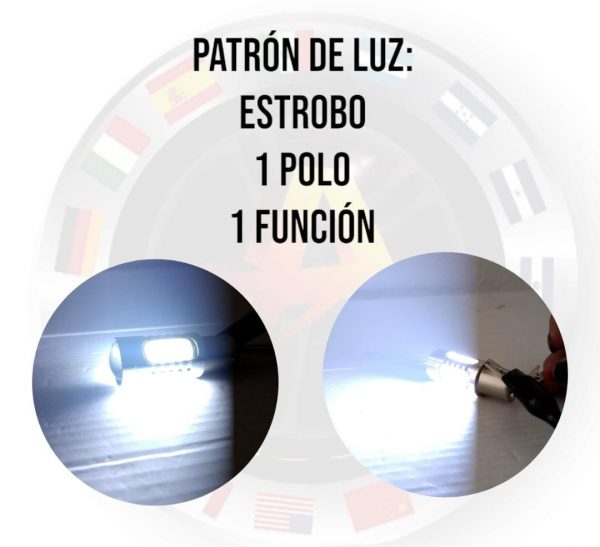 Foco De 1 Polo Con Lupa. Funcion Estrobo Blanco - Image 3