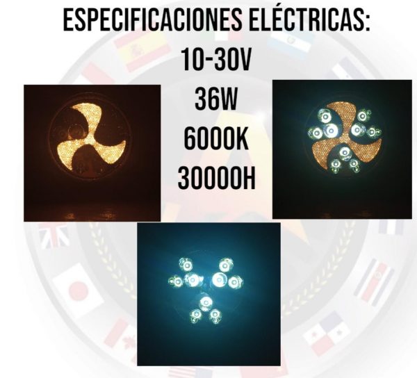 Faro De 9 Leds/ Ámbar 3 Funciones - Image 2