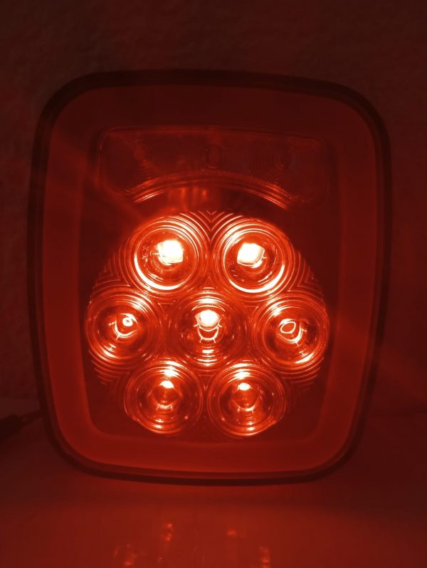 Plafón Cuadrado Tipo Jeep Universal 12-24v Led/Glo - Image 8