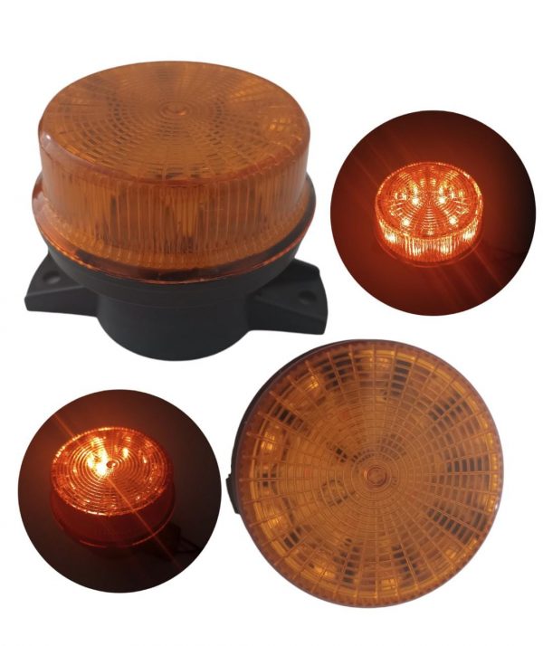 Torreta De 6 Leds Ambar Estrobo 12-24v