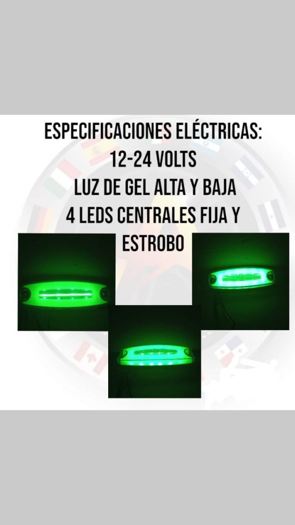 Plafón Tipo Peterbilt Con Luz Led Y Plasma Color:verde - Image 3