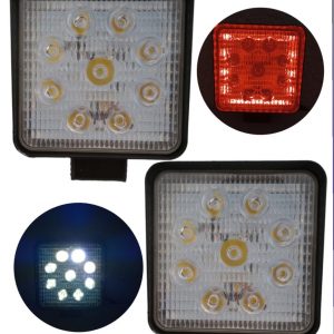 Faro Cuadrado De 9 Leds Con Ojo De Ángel 10-30v 27w