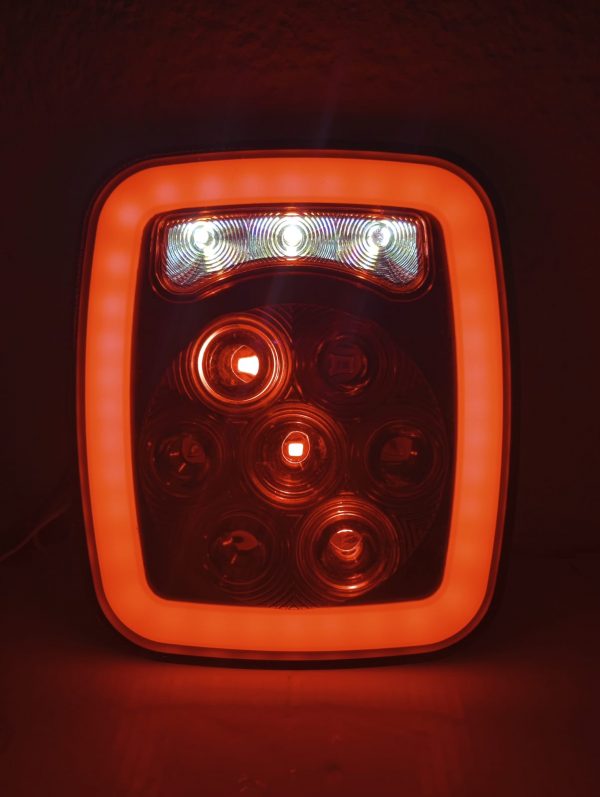 Plafón Cuadrado Tipo Jeep Universal 12-24v Led/Glo - Image 5