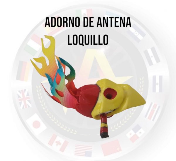 Adorno De Antena Loquillo Llamas - Image 2