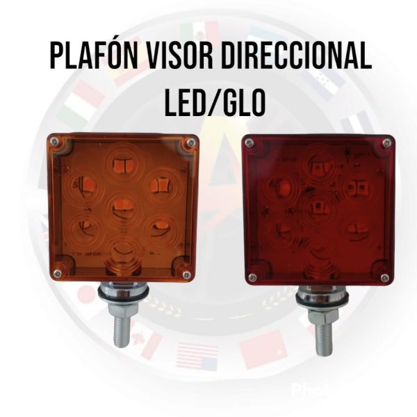 Plafón Visor Direccional Led Doble Cara Ambar / Rojo - Image 3