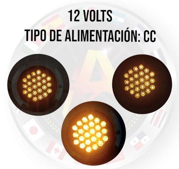 Plafón Redondo De 24 Leds 12v Ámbar - Image 3