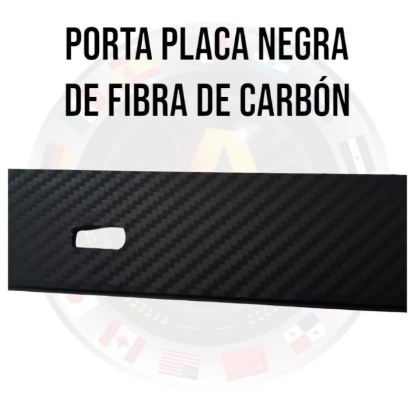 Porta Placa Fibra De Carbon Para Cubrir Identidad - Image 2