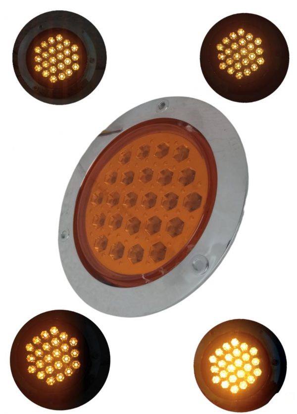 Plafón Redondo De 24 Leds 12v Ámbar - Image 2