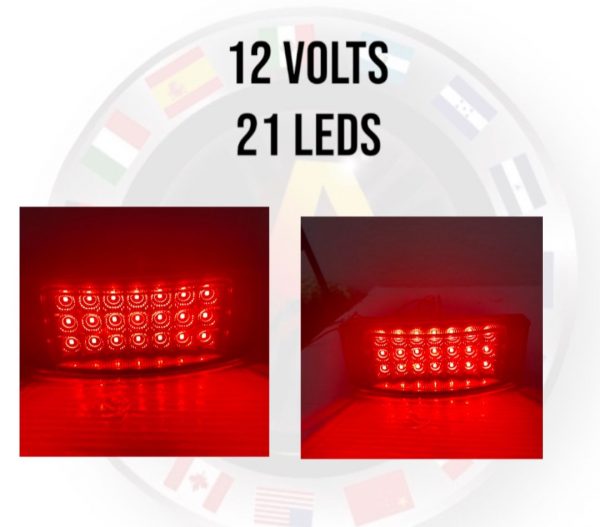 Plafón Universal De 21 Leds Luz Fija Y Estrobo 12v - Image 4