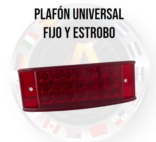 Plafón Universal De 21 Leds Luz Fija Y Estrobo 12v - Image 2