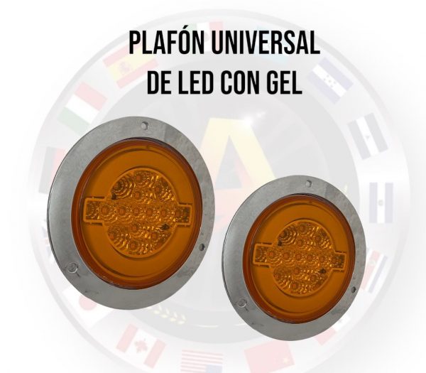 Plafón Redondo De 15 Leds Con Anillo De Gel 12/24v Estrobo - Image 2