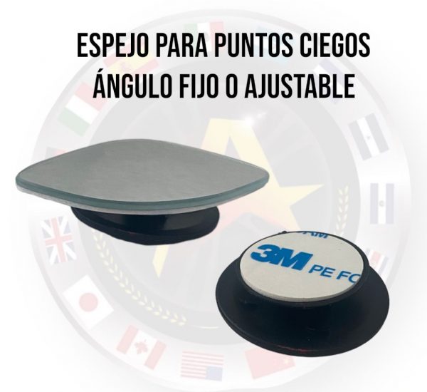Par De Espejos Para Puntos Ciegos Ángulo Fijo O Ajustable - Image 2