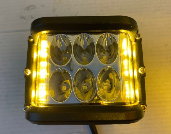 Faro De 6 Leds Blanco Y 6 Leds Ámbar Fijo Y Estrobo - Image 5