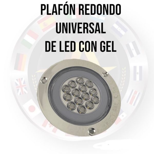 Plafón Redondo Con 14 Leds Y Gel 12/24v - Image 2