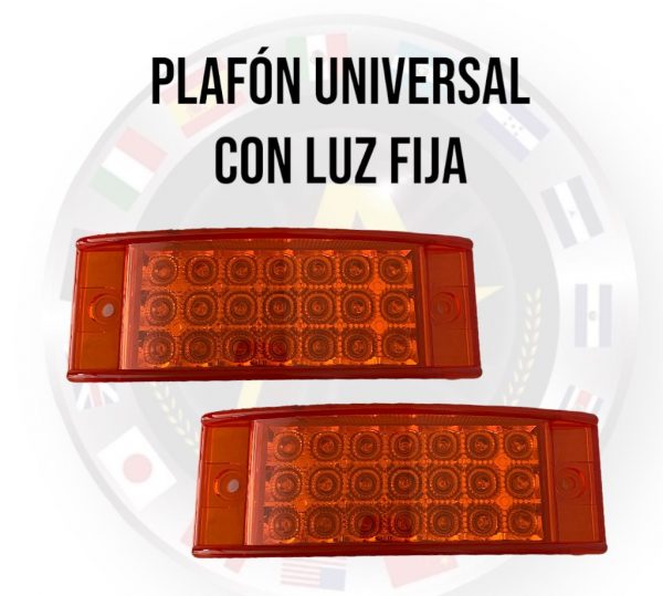 Plafón Universal De 21 Leds Luz Fija 12v Ambar - Image 2