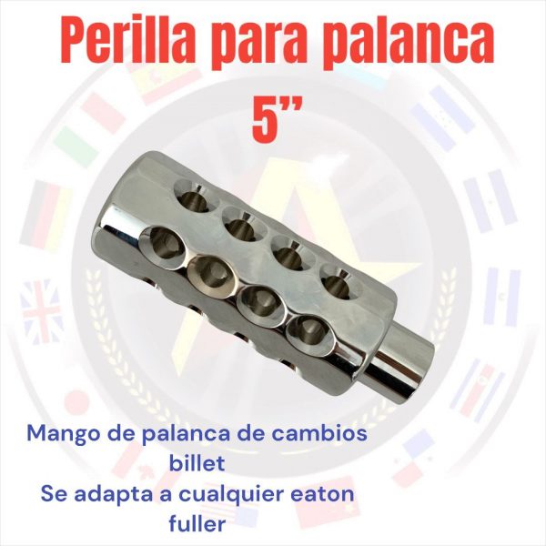 Perilla Para Palanca De Velocidades De 5" Cromo - Image 3