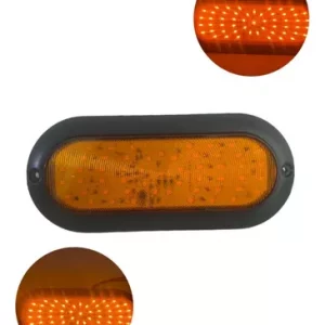 Plafón Ovalado De 54 Leds Para Camión 12/24v Con Base Negra