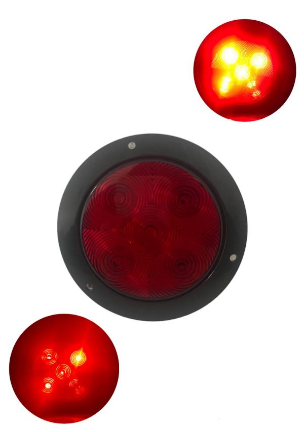 Plafon Redondo 12/ 24 V 2 Funciones Rojo