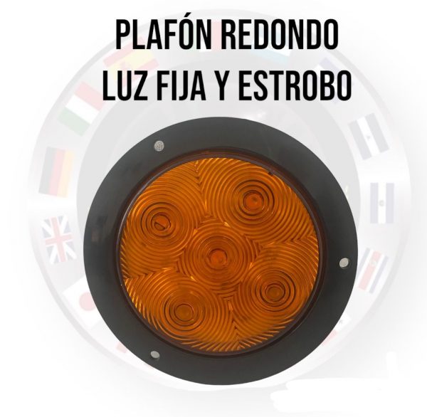 Plafon Redondo 12/ 24 V 2 Funciones Ambar - Image 2