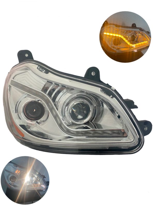 Unidad Deportiva Para Kenworh 680 Cromo Con Franja Led Piloto