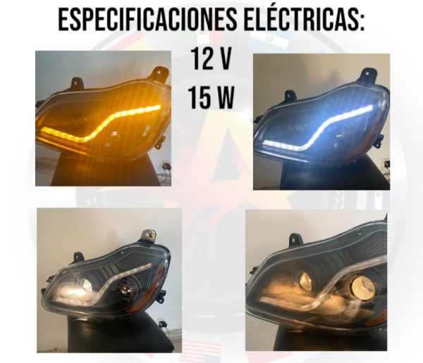Unidad Deportiva Para Kenworh 680 Negro Con Franja Led - Image 4