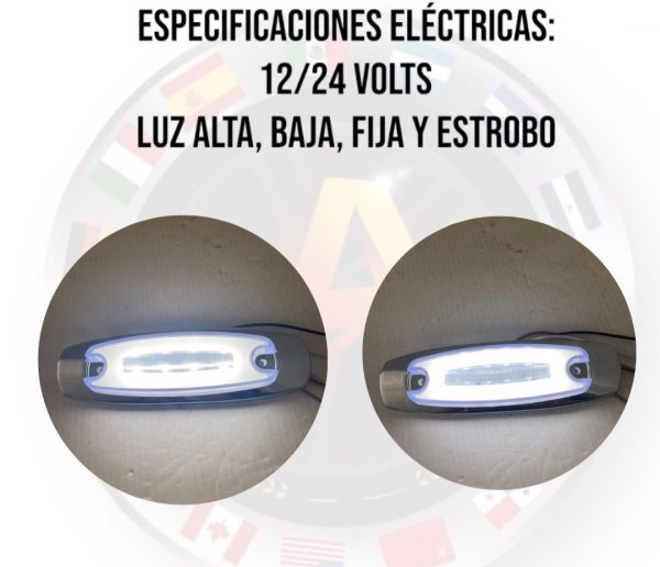 Plafón Tipo Pertebil De Led Con Gel 4 Funciones Blanco - Image 3