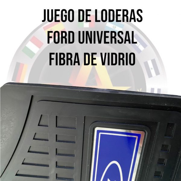 Juego 4 Loderas De Fibra Vidrio Universal Logo Ford - Image 3