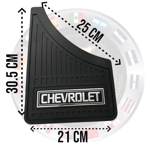 Juego 4 Loderas De Fibra Vidrio Universal Logo Chevrolet - Image 2