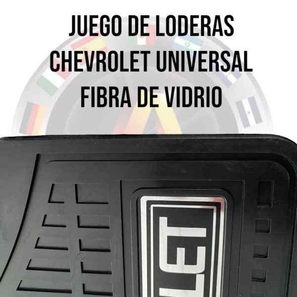 Juego 4 Loderas De Fibra Vidrio Universal Logo Chevrolet - Image 3
