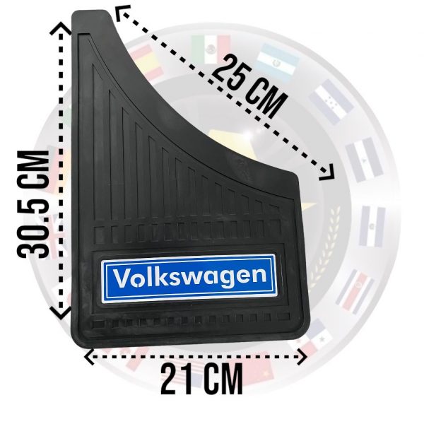 Juego 4 Loderas De Fibra Vidrio Universal Logo Volkswagen - Image 2