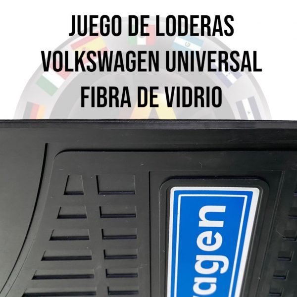 Juego 4 Loderas De Fibra Vidrio Universal Logo Volkswagen - Image 3