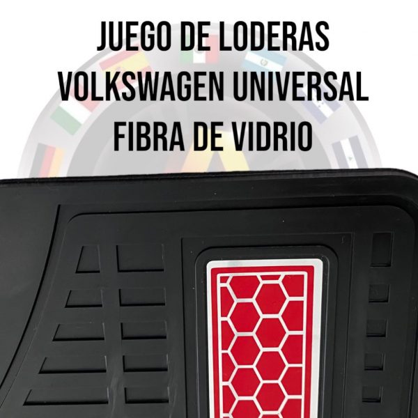 Juego 4 Loderas De Fibra Vidrio Universal Logo Volkswagen - Image 3