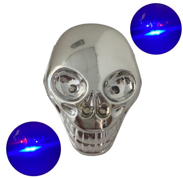 Adorno De Calavera Con Luz Roja/azul 12v