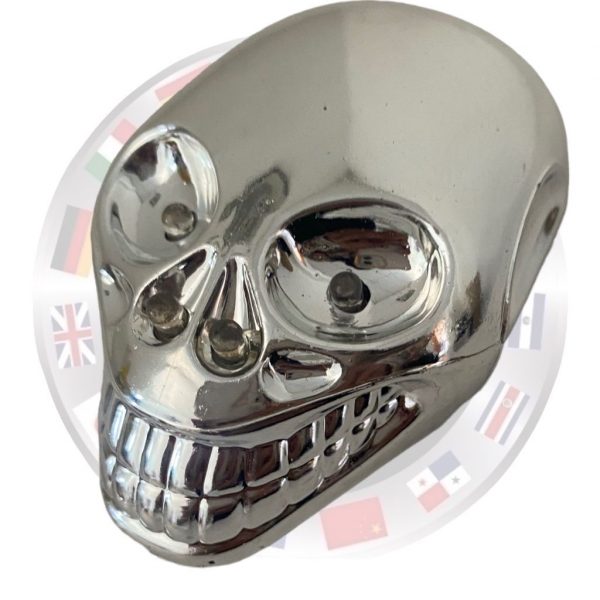 Adorno De Calavera Con Luz Roja/azul 12v - Image 4